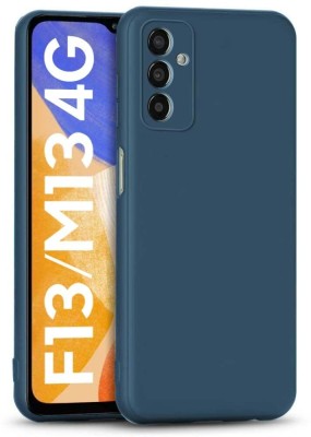KARAS Back Cover for Samsung Galaxy F13 | Soft Silicon Protective Case Cover Designed(Blue, Camera Bump Protector, Pack of: 1)