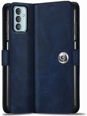 Aarov Flip Cover for SAMSUNG GALAXY F13(Brown, Dual Protection, Pack of: 1)