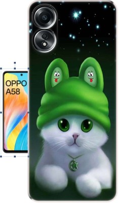 MorePrint Back Cover for Oppo A58 4G Back cover 3135(Multicolor, Hard Case, Silicon, Pack of: 1)