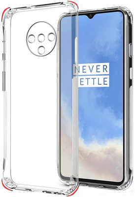 ASMANTIC Back Cover for OnePlus 7t(Transparent, Grip Case, Pack of: 1)