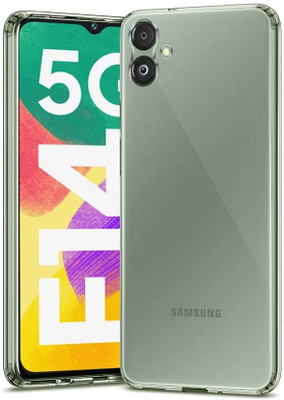 COVERHEAD Back Cover for Back Cover for Samsung Galaxy F14 5G (Transparent, Pack of: 1)(Transparent, Camera Bump Protector, Silicon)