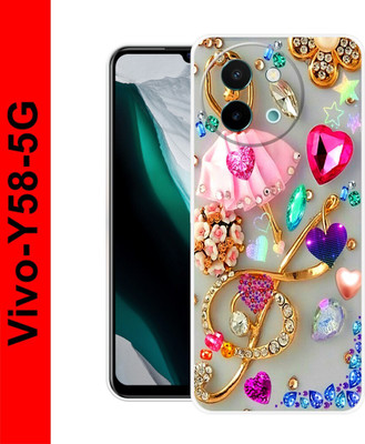 PrintConer Back Cover for Vivo Y58 5G(Multicolor, Grip Case, Silicon)