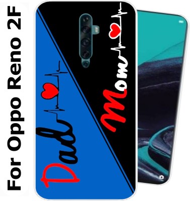 Tokito Back Cover for Oppo Reno2 F(Blue, Black, Silicon, Pack of: 1)