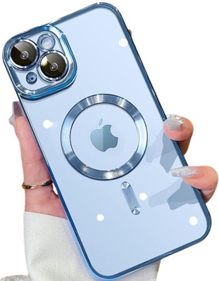 Plugtech Back Cover for Apple iPhone 15(Transparent, Magnetic Case, Silicon, Pack of: 1)