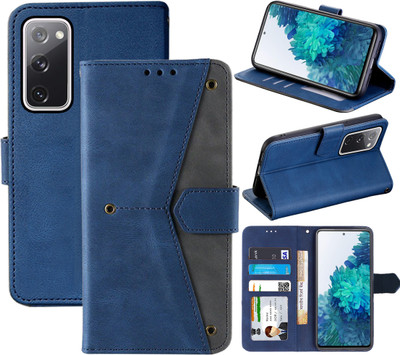 Autofocus Flip Cover for Samsung Galaxy S20 FE 5G(Blue, Camera Bump Protector, Pack of: 1)