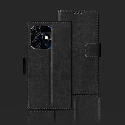 Kalua Mall Flip Cover for Tecno Spark 10C(Black, Pack of: 1)