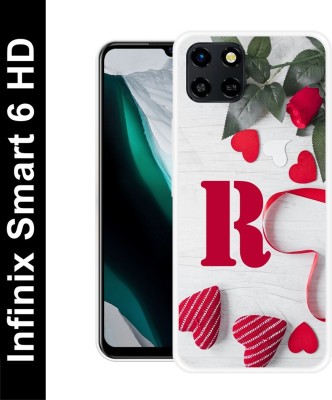 itrusto Back Cover for Infinix Smart 6 HD, Infinix X6512 Letter R Back Cover(Multicolor, Shock Proof, Silicon, Pack of: 1)