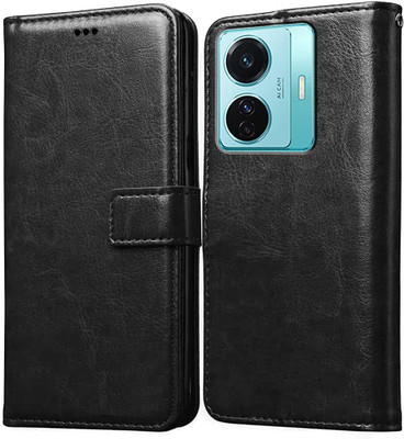 Coverage Flip Cover for IQOO Z6 Pro 5G(Black, Dual Protection, Pack of: 1)