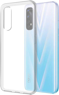 NIMMIKA ENTERPRISES Back Cover for Realme Narzo 20 Pro (Soft and flexible material | Lightweight and slim)(Transparent, Shock Proof, Silicon, Pack of: 1)