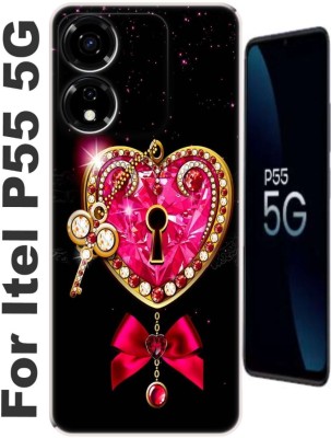 MorePrint Back Cover for Itel P55 5G(Multicolor, Silicon, Pack of: 1)