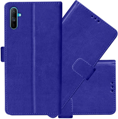 kridha Flip Cover for Realme C3i flip cover Blue | RMX2027, RMX2020 flip cover Blue | Realme C3i cover(Blue, Magnetic Case, Pack of: 1)