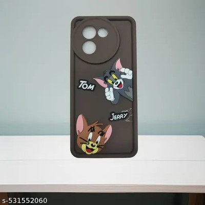 Seetu Back Cover for Vivo V30E (5G)(Brown)