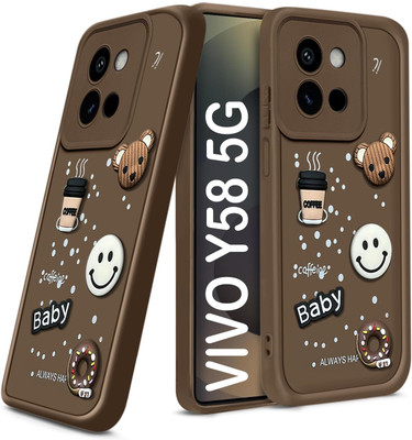 Seetu Back Cover for Vivo Y38 5G / Y58 5G(Brown)