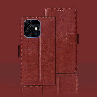 Kalua Mall Flip Cover for Tecno Spark 10C(Maroon, Pack of: 1)