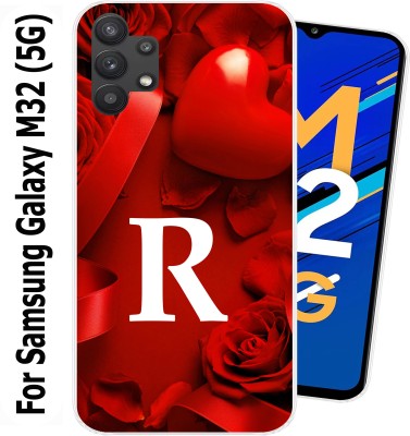 CaseZill Back Cover for Samsung Galaxy M32 (5G)(Red, White, Silicon, Pack of: 1)