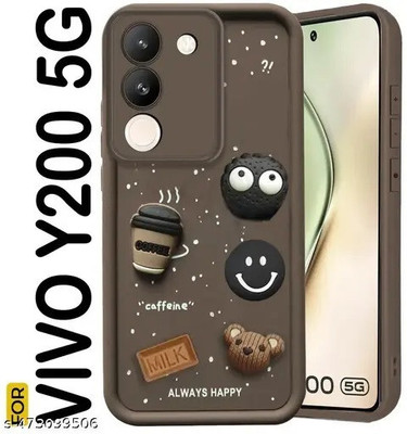 Seetu Back Cover for Vivo Y200 5G(Brown)