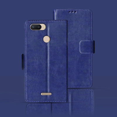 Kalua Mall Flip Cover for Mi Redmi 6(Blue, Magnetic Case, Pack of: 1)