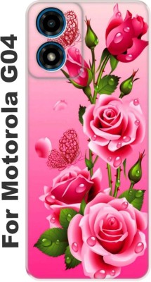 StroFit Back Cover for Motorola G04 Back cover 3103(Multicolor, Dot View, Silicon, Pack of: 1)