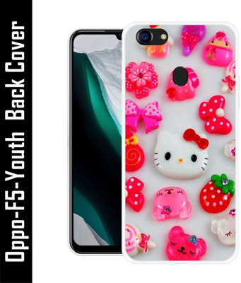 Koolbug Back Cover for Oppo F5 Youth(Pink, White, Grip Case, Silicon, Pack of: 1)