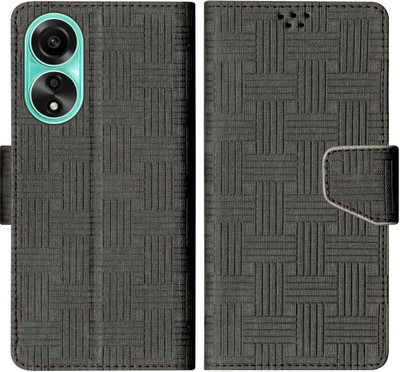 SBMS Flip Cover for OPPO A78 4G(Black, Shock Proof, Pack of: 1)