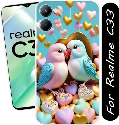 Coolcase Back Cover for Realme C33(Transparent, Flexible, Silicon, Pack of: 1)