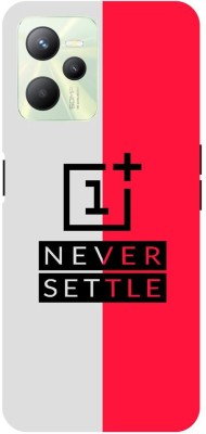 ADZIRE Back Cover for realme C35, RMX3511, ONE, PLUS, SIGN, LOGO, NEVER, SETTLE(Red, Hard Case, Pack of: 1)