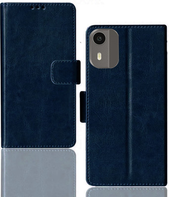 Kalua Mall Flip Cover for Nokia C12 | C12 folding cover | Inside TPU with Card Pockets | Wallet Stand | Blue(Blue, Magnetic Case, Silicon, Pack of: 1)