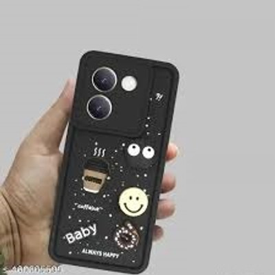 Seetu Back Cover for Vivo Y200 Pro 5G | Y300 Plus 5G(Black)
