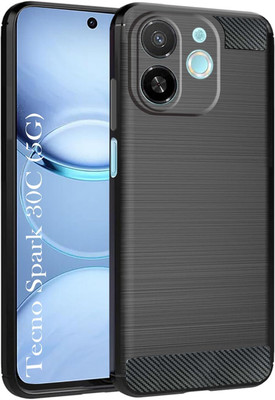 COVERBLACK Back Cover for TECNO ‎KL8h / POP 9 5G(Black, Grip Case, Silicon, Pack of: 1)