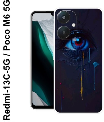 RDB Back Cover for Redmi 13C 5G Blue Eyes(Multicolor, Flexible, Silicon)