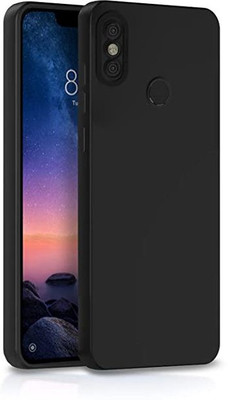 Teleform Back Cover for Mi Redmi Note 6 Pro(Black, Flexible, Silicon, Pack of: 1)
