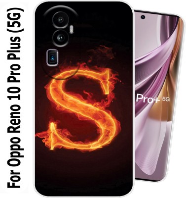 Tokito Back Cover for Oppoo Reeno 10 Pro Plus (5G)(Orange, Black, Silicon, Pack of: 1)