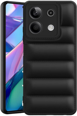 SMARTPOCKET Back Cover for Redmi Note 13 5G(Black, Puffer, Silicon, Pack of: 1)