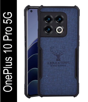 Spicesun Back Cover for OnePlus 10 Pro 5G / Vegan PU Leather / Corner Four Side Edges & Camera Lens Protection(Blue, Shock Proof, Pack of: 1)