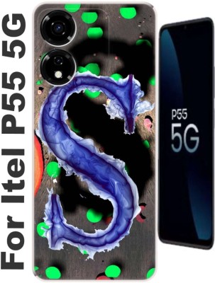 MorePrint Back Cover for Itel P55 5G(Multicolor, Silicon, Pack of: 1)