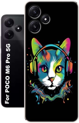 DiscountZone Back Cover for Poco M6 Pro 5G Back cover 3137(Multicolor, 3D Case, Silicon, Pack of: 1)