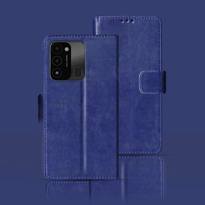 Kalua Mall Flip Cover for Tecno Spark 8C(Blue, Pack of: 1)