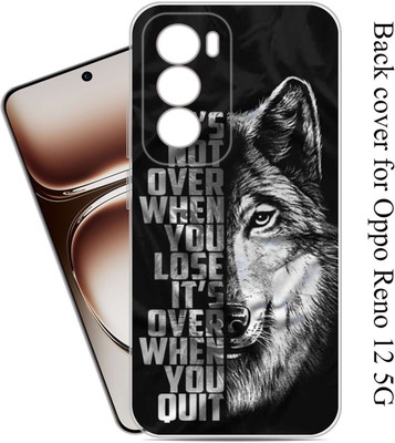 FlipCase Back Cover for Oppo Reno 12 5G Back Cover(Brown, White, Grip Case, Silicon, Pack of: 1)
