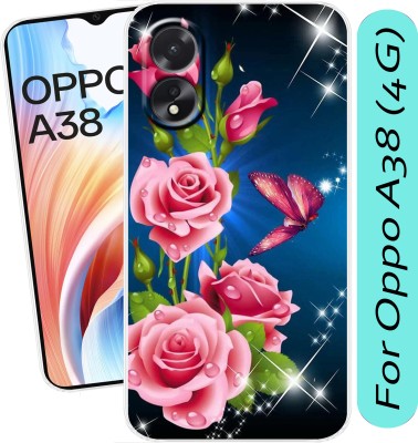 SmartGoldista Back Cover for Oppo A38 (4G)(Transparent, Flexible, Silicon, Pack of: 1)