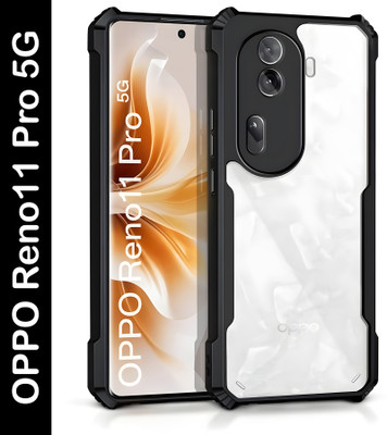 ADI Creations Back Cover for OPPO Reno11 Pro 5G(Black, Camera Bump Protector, Pack of: 1)
