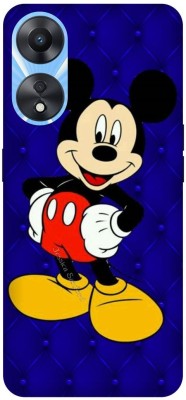 JUGGA Back Cover for OPPO A58, CPH2577, MICKEY, MOUSE, MINNIE, MOUSE, DOLL, TEDDY, LOVE(Blue, Hard Case, Pack of: 1)