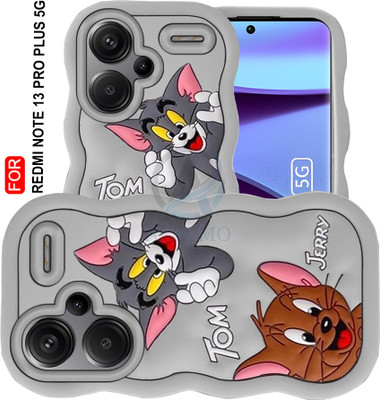AESTMO Back Cover for Redmi Note 13 Pro Plus 5G(Grey, Dual Protection, Silicon, Pack of: 1)