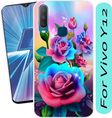 SmartGoldista Back Cover for Vivo Y12(Transparent, Flexible, Silicon, Pack of: 1)