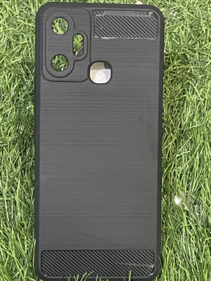 Fastship Back Cover for Infinix X6823C / Smart 6+ Plus |Soft Micro fiber Coating |Flexible Armor Hybrid Case(Black, Flexible, Silicon, Pack of: 1)