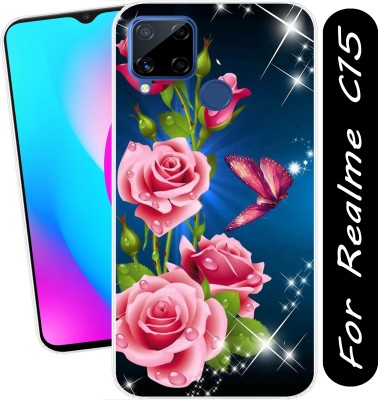 CASEINN Back Cover for Realme C15(Transparent, Flexible, Silicon, Pack of: 1)