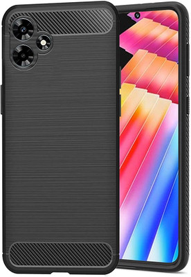 COVERNEW Back Cover for Infinix HOT 30i(Black, Flexible, Pack of: 1)