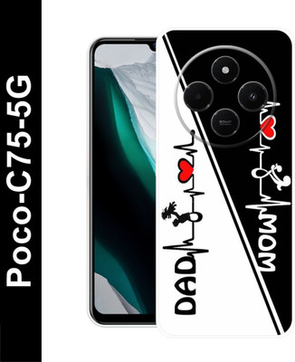 Ashini Back Cover for Poco C75 5G(Multicolor, Dual Protection, Silicon, Pack of: 1)