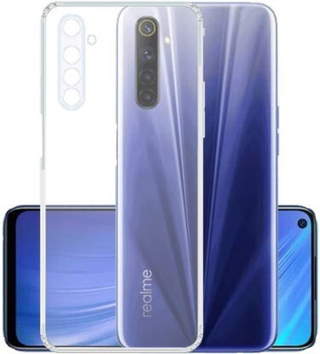 Aarov Back Cover for Realme 6i, Designer Plain Back Cover(Transparent, Grip Case, Silicon, Pack of: 1)