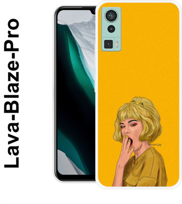 COVERBAK Back Cover for Lava Blaze Pro 4G(Yellow, Flexible, Silicon, Pack of: 1)