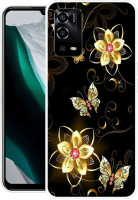 Shree Shyam Back Cover for Oppo A55 4G, Oppo A55(Black, Gold, Silicon, Pack of: 1)